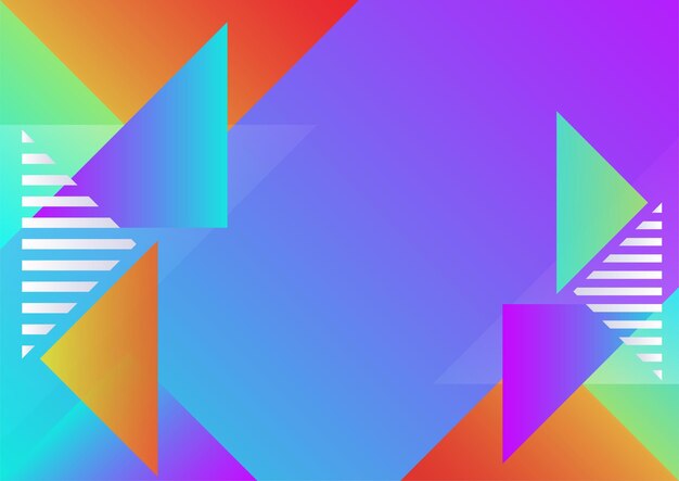 Fondo abstracto colorido con formas geométricas