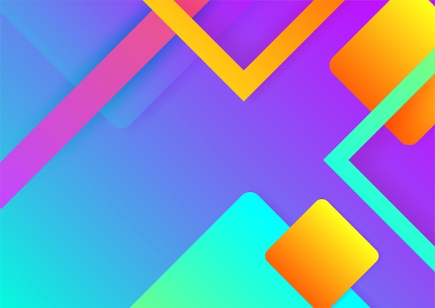 Fondo abstracto colorido con formas geométricas