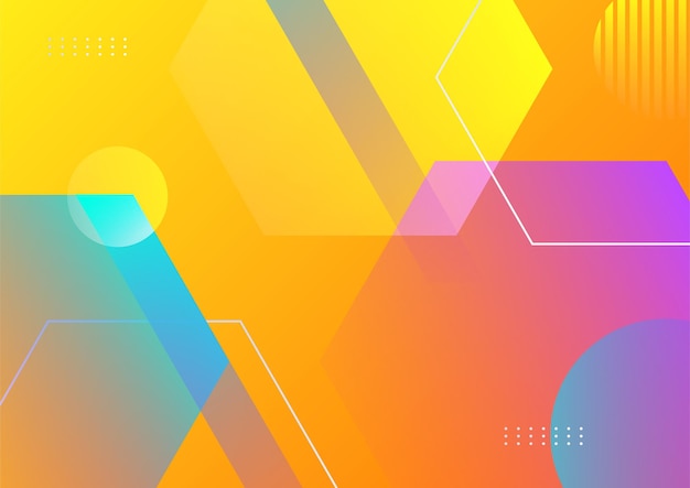 Fondo abstracto colorido con formas geométricas