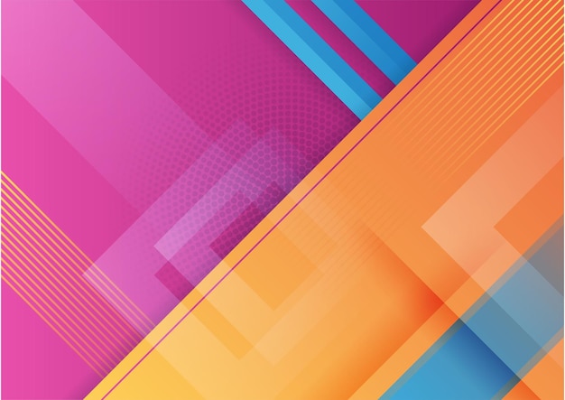 Fondo abstracto colorido formas geométricas