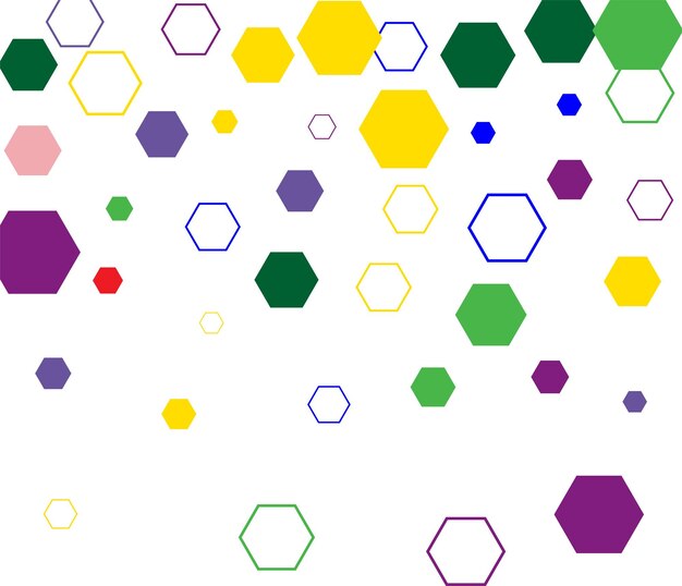 Fondo abstracto con colorido hexagonxa