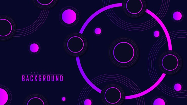 Fondo abstracto colorido con líneas y formas redondas Best Premium Vector