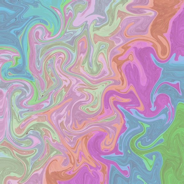 Fondo abstracto colorido con una pintura arremolinada