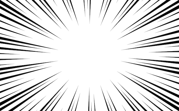 Fondo abstracto cómico con rayos radiales