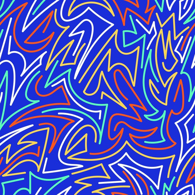 Fondo Abstracto Composición artística de líneas dinámicas