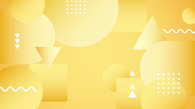 fondo abstracto con composición de forma de gradación de color amarillo