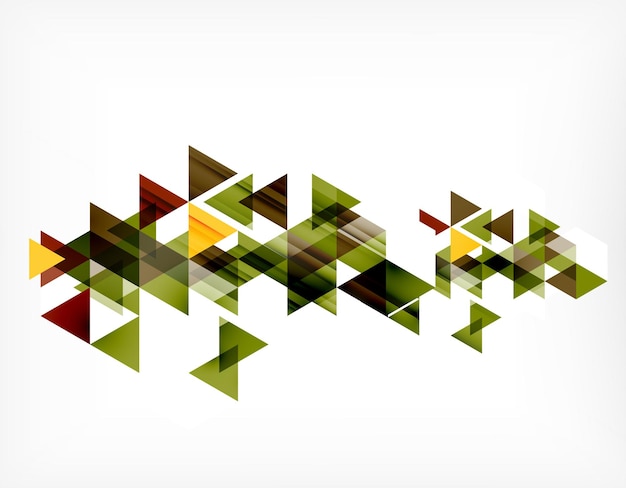 Fondo abstracto de composición de patrón de triángulo con copyspace