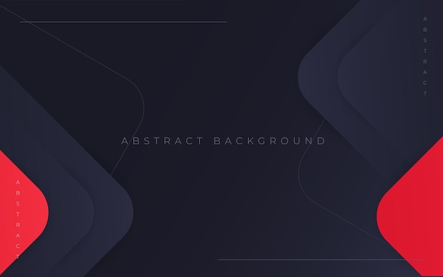 Fondo abstracto. Concepto de diseño de combinaciones de colores negro y rojo.