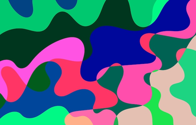 Fondo abstracto de concepto de diseño de fondo Groovy colorido