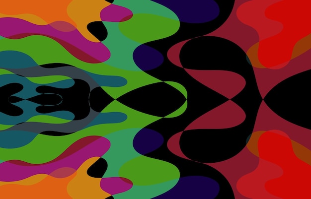 Fondo abstracto de concepto de diseño de fondo Groovy colorido