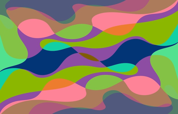 Fondo abstracto de concepto de diseño de fondo Groovy colorido
