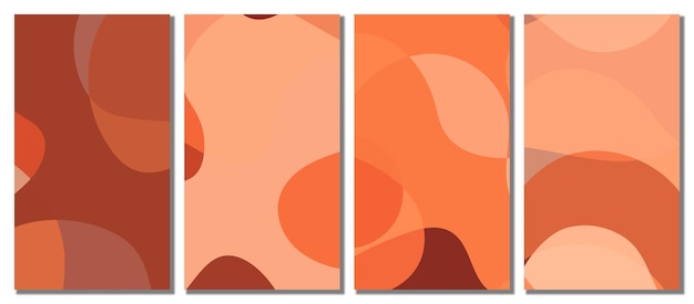 Fondo abstracto conjunto ondulado