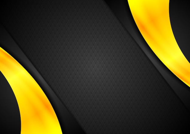 Fondo abstracto de contraste naranja y negro Diseño vectorial
