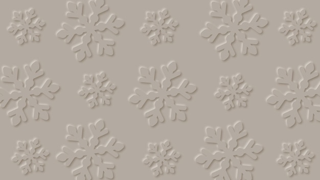 Vector fondo abstracto de copos de nieve en diseño de arte de papel