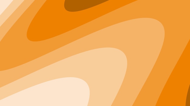 Fondo abstracto cortado en papel de onda naranja