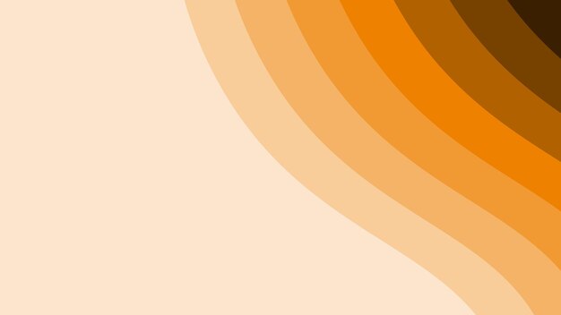 Fondo abstracto cortado en papel de onda naranja