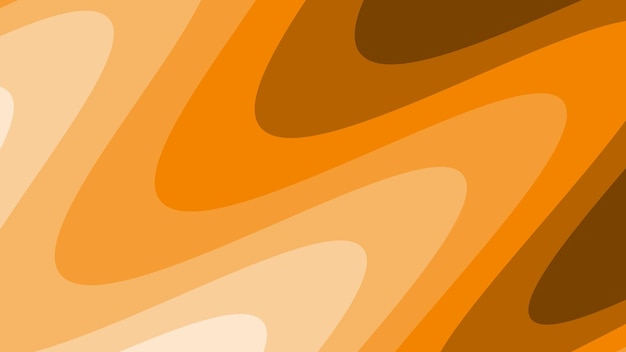 Fondo abstracto cortado en papel de onda naranja