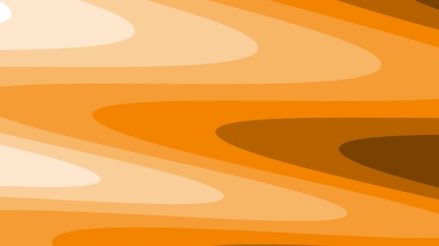 Fondo abstracto cortado en papel de onda naranja