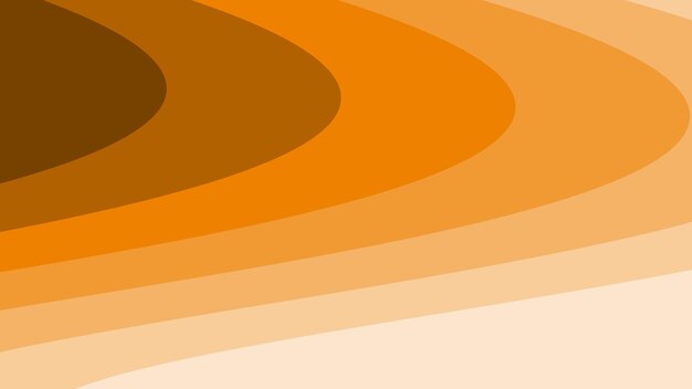 Fondo abstracto cortado en papel de onda naranja