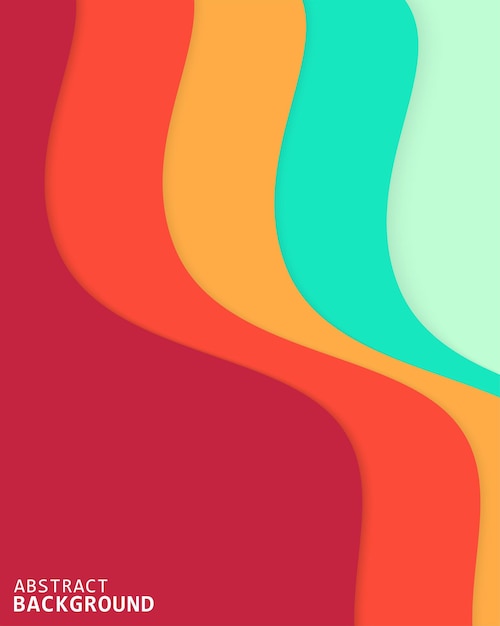 Fondo abstracto creativo con capas de color