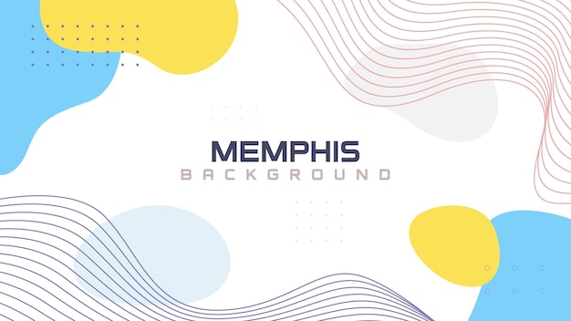 Fondo abstracto creativo memphis