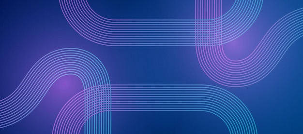 Fondo abstracto con curvas azules y púrpuras