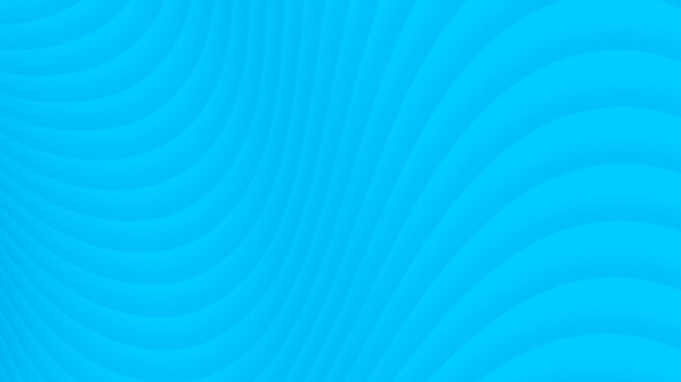 Fondo abstracto de curvas de degradado en colores azul claro