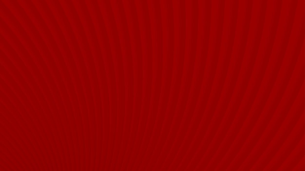Fondo abstracto de curvas de degradado en colores rojos