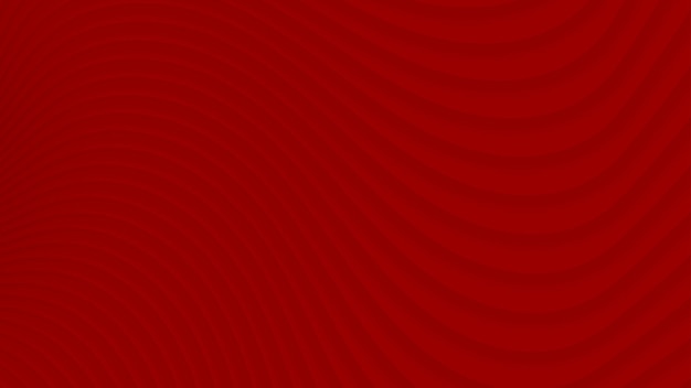 Fondo abstracto de curvas de degradado en colores rojos