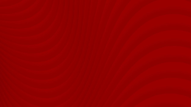 Fondo abstracto de curvas de degradado en colores rojos