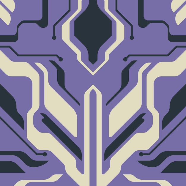 Fondo abstracto cyberpunk futurista Poster abstracto de diseño plano de cyberpunk
