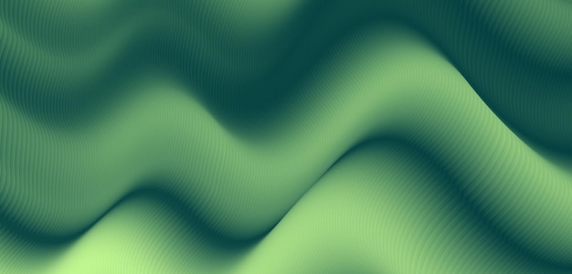 Fondo abstracto de degradado de fluido mixto verde de alto grado dinámico de ondulación de moda