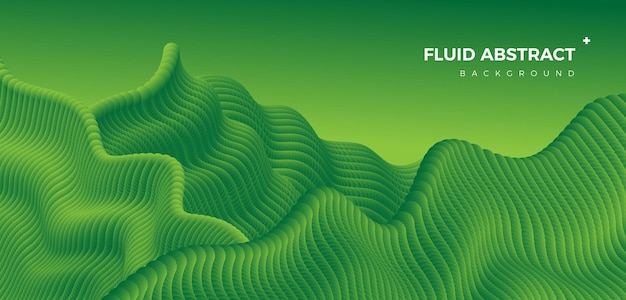 Fondo abstracto de degradado de fluido verde dinámico de combinación de esfera de moda