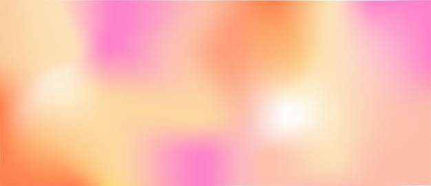 Vector fondo abstracto degradado de malla borrosa rosa naranja amarillo de moda