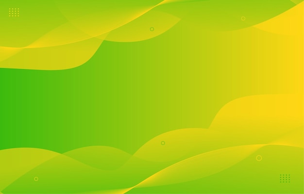 Vector fondo abstracto degradado verde y amarillo
