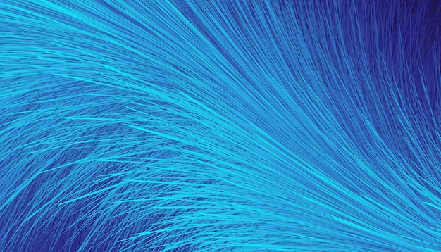 Fondo abstracto con detalles de textura de pluma azul satisfactorios, diseño de línea irregular