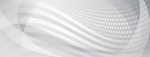 Fondo abstracto del día de la independencia de Estados Unidos con elementos de la bandera americana en colores grises