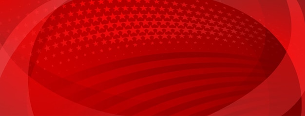 Vector fondo abstracto del día de la independencia de estados unidos con elementos de la bandera americana en colores rojos