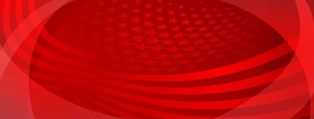 Fondo abstracto del día de la independencia de Estados Unidos con elementos de la bandera americana en colores rojos