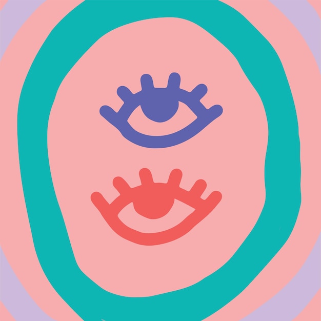 Fondo Abstracto Dibujado a mano de varias formas y objetos de garabateo Vector moderno moderno de moda
