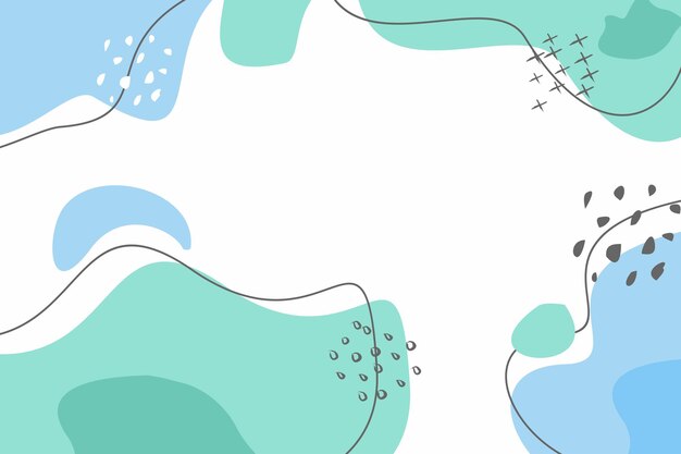 Fondo abstracto Dibujar a mano varias formas y dibujar objetos EPS10