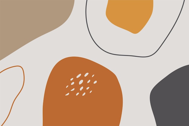 Fondo abstracto dibujo a mano varias formas y objetos de doodle