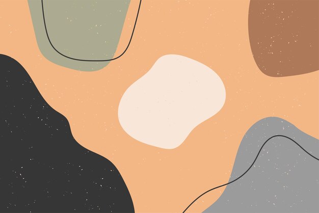 Fondo abstracto dibujo a mano varias formas y objetos de doodle