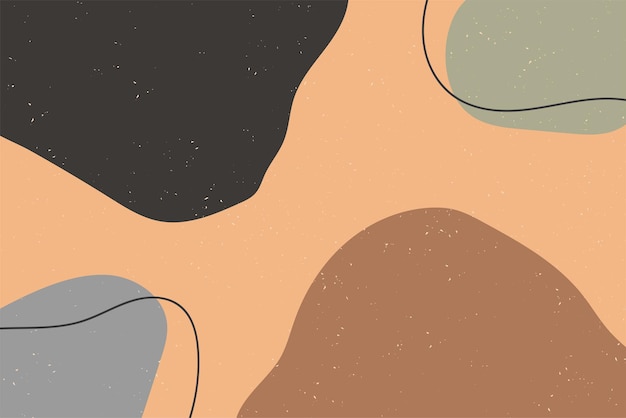 Fondo abstracto dibujo a mano varias formas y objetos de doodle