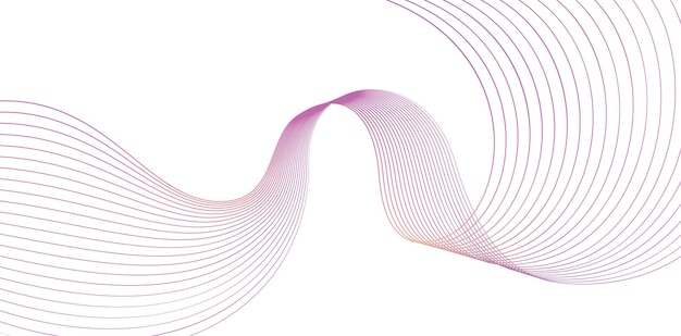 fondo abstracto de diseño de color púrpura de línea ondulada con línea, aplicable para banner web, anuncios de póster
