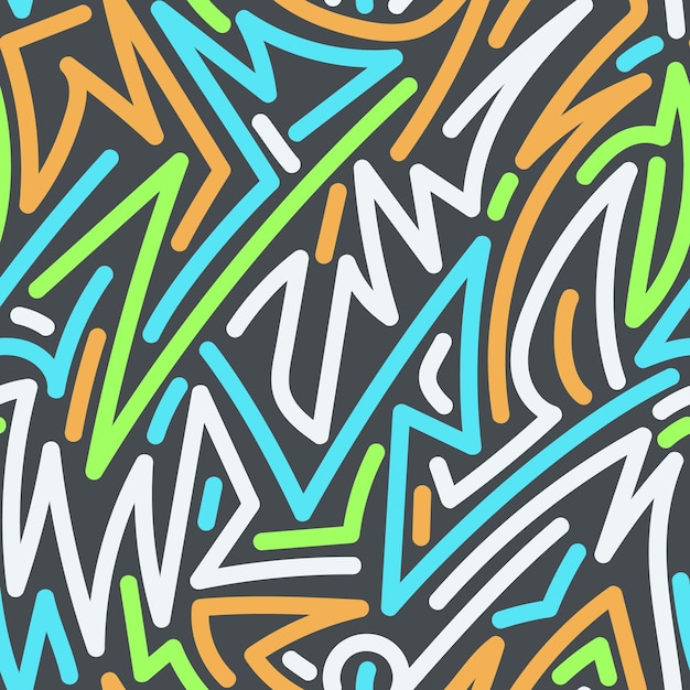 Fondo Abstracto Diseño inspirado en el graffiti con formas geométricas