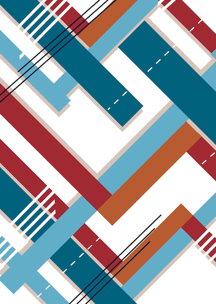 FONDO ABSTRACTO CON DISEÑO DE LÍNEAS COLORIDAS