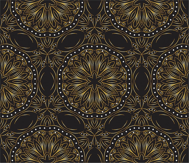 Fondo abstracto de diseño de mandala ornamental de lujo