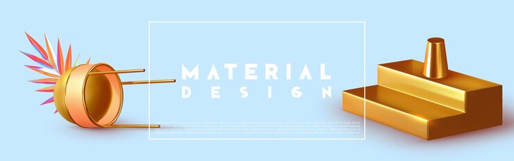 Vector fondo abstracto de diseño mínimo con formas 3d. representación realista de objetos. afiche de diseño creativo, arte minimalista a la moda. rama de palma dorada, esfera y bola, ilustración step.vector.