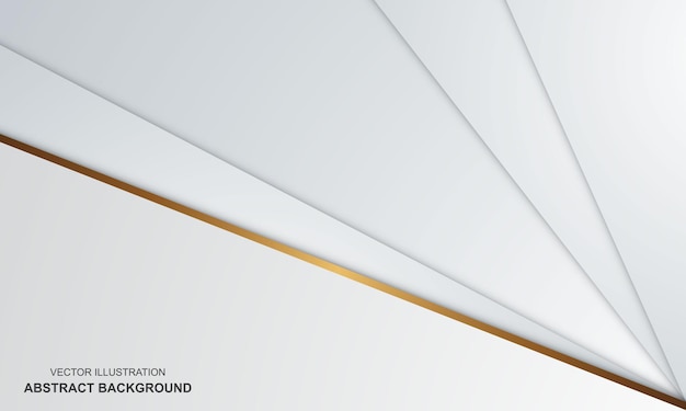 Fondo abstracto diseño moderno de lujo blanco y dorado